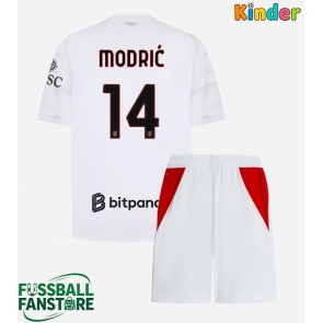 AC Milan Luka Modric #14 Replik Auswärtstrikot Kinder 2026-27 Kurzarm (+ Kurze Hosen)